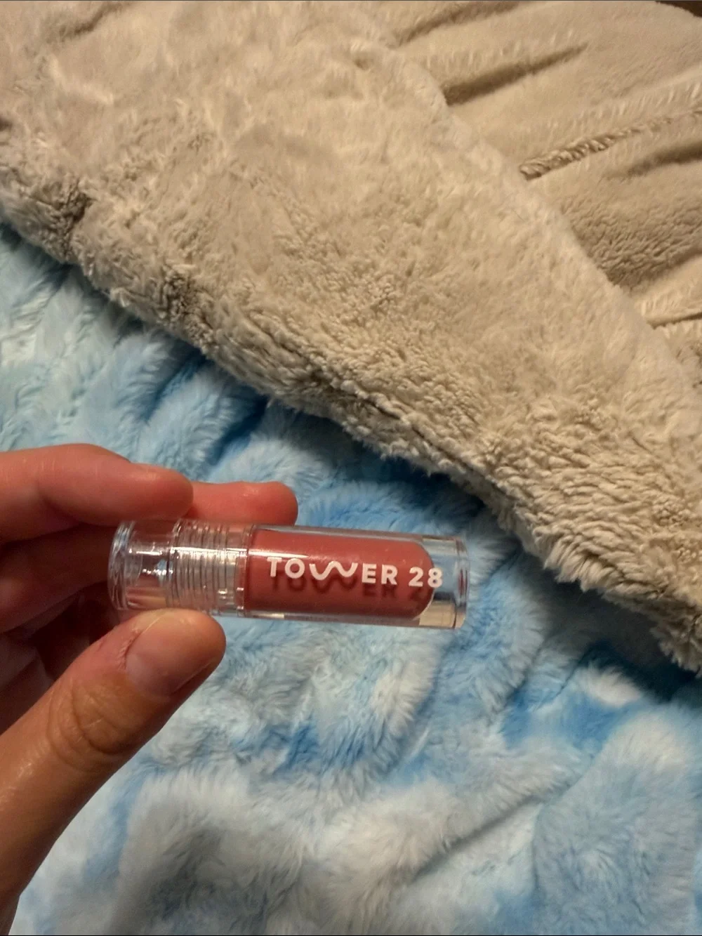 Tower 28 Mini lip gloss in pistachio